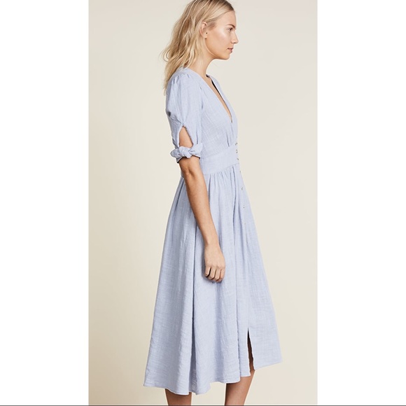 NWT Free People Love Of My Life Midi Dress Small - Picture 5 of 11